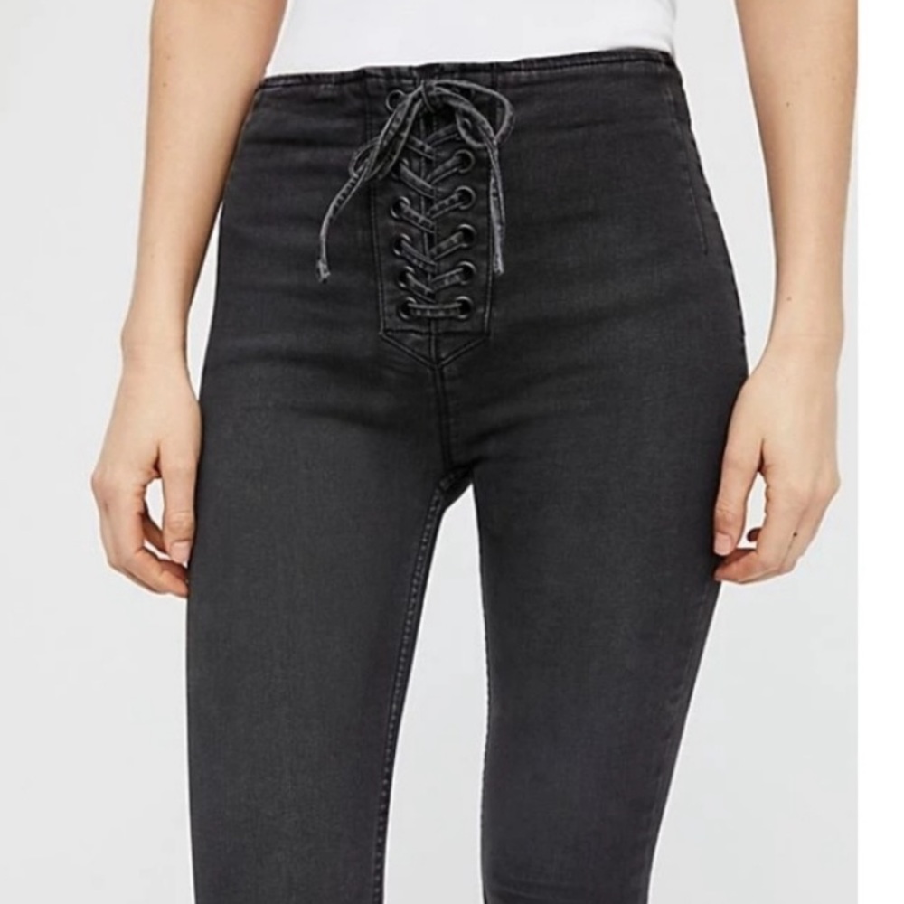 Free People High Lace Legging Jean